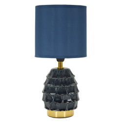 Lampe de Chevet Pigny Bleu – Style Moderne Ø 15x30,5 cm