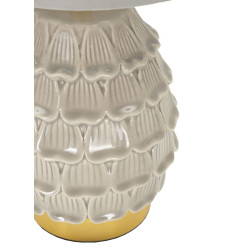 Lampe de Chevet Pigny Gris – Élégance Contemporaine Ø 15x30,5 cm