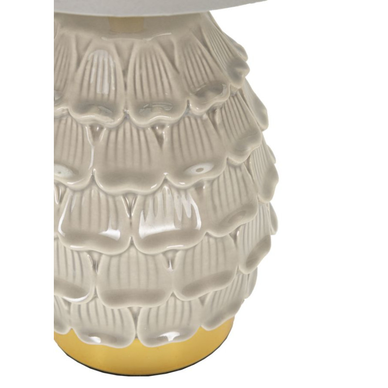 Lampe de Chevet Pigny Gris – Élégance Contemporaine Ø 15x30,5 cm