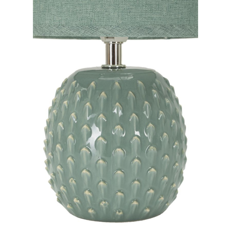 Lampe de Chevet Pontus Turquoise – Glam Contemporain Ø 14x27 cm