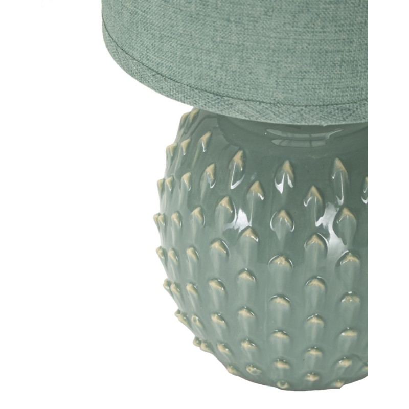 Lampe de Chevet Pontus Turquoise – Glam Contemporain Ø 14x27 cm