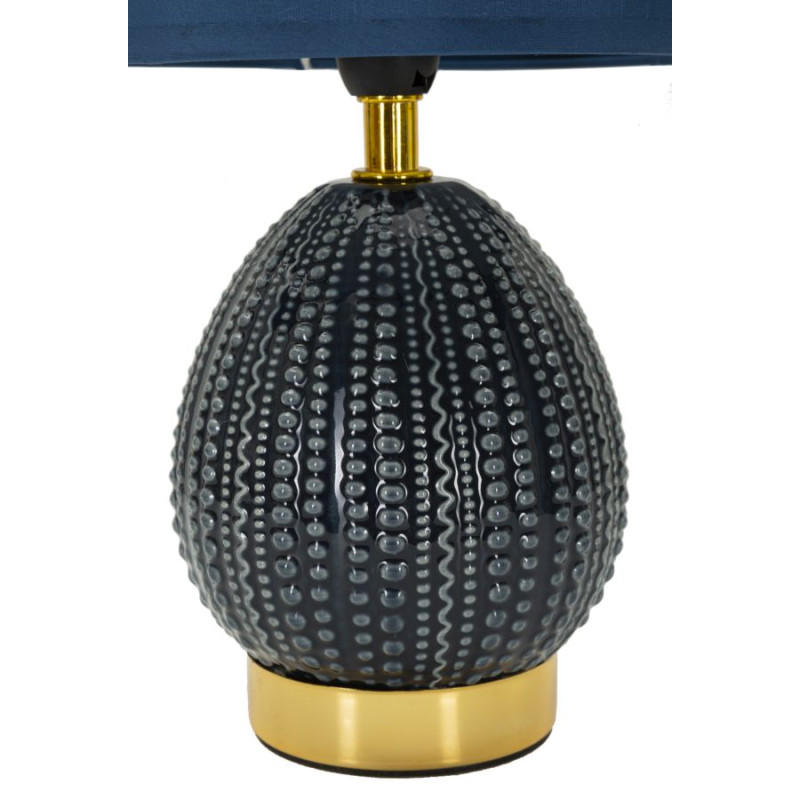 Lampe de Chevet Flavi Bleu – Glam Minimaliste Ø 15x30,5 cm