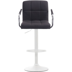 Tabouret de bar Lucy V2 en tissu noir