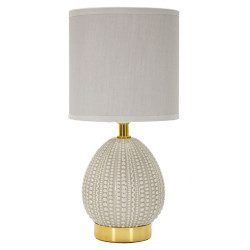 Lampe de Chevet Flavi Gris – Élégance Contemporaine Ø 15x30,5 cm