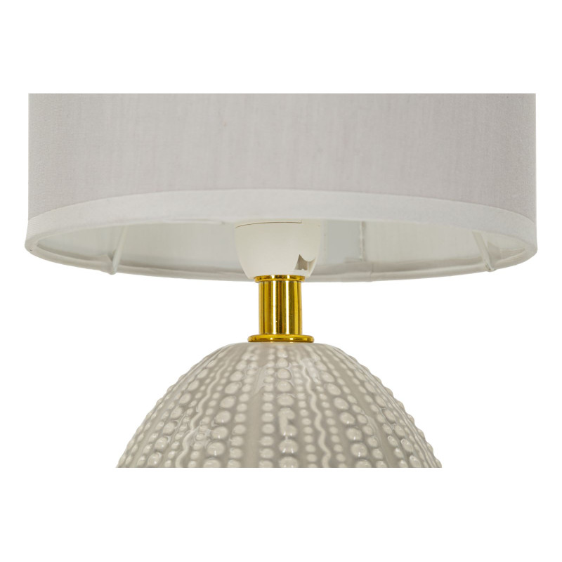 Lampe de Chevet Flavi Gris – Élégance Contemporaine Ø 15x30,5 cm