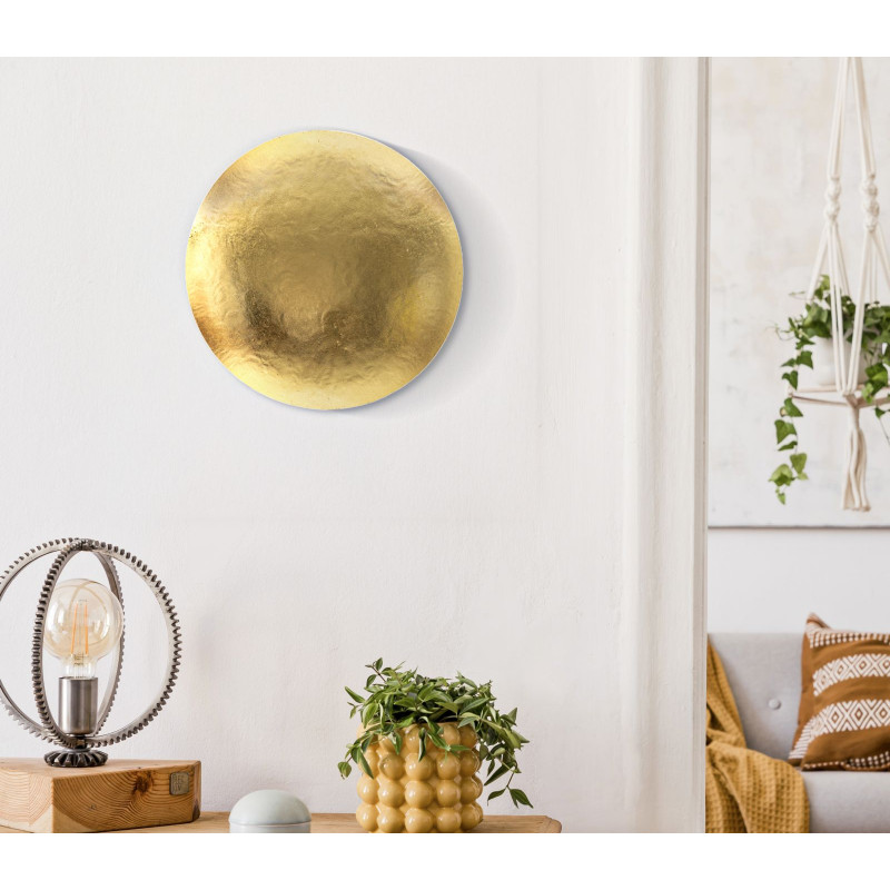 Applique Murale Goldy Ronde – Glam et Contemporain Ø 26x13 cm