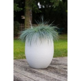 EDA Pot rond Graphit ÿ50cm - Contenance 53L - Blanc cérusé