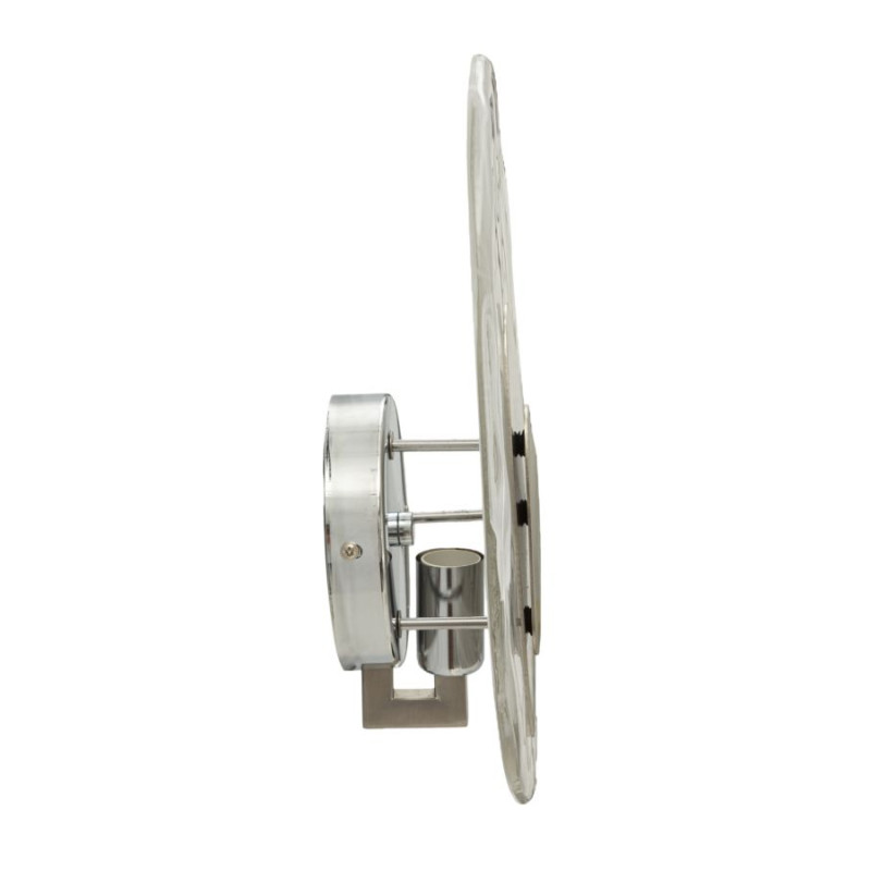 Applique Murale Océan Argent – Élégance Contemporaine 21x8x31 cm