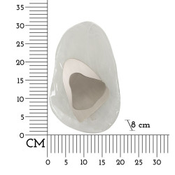 Applique Murale Océan Argent – Élégance Contemporaine 21x8x31 cm