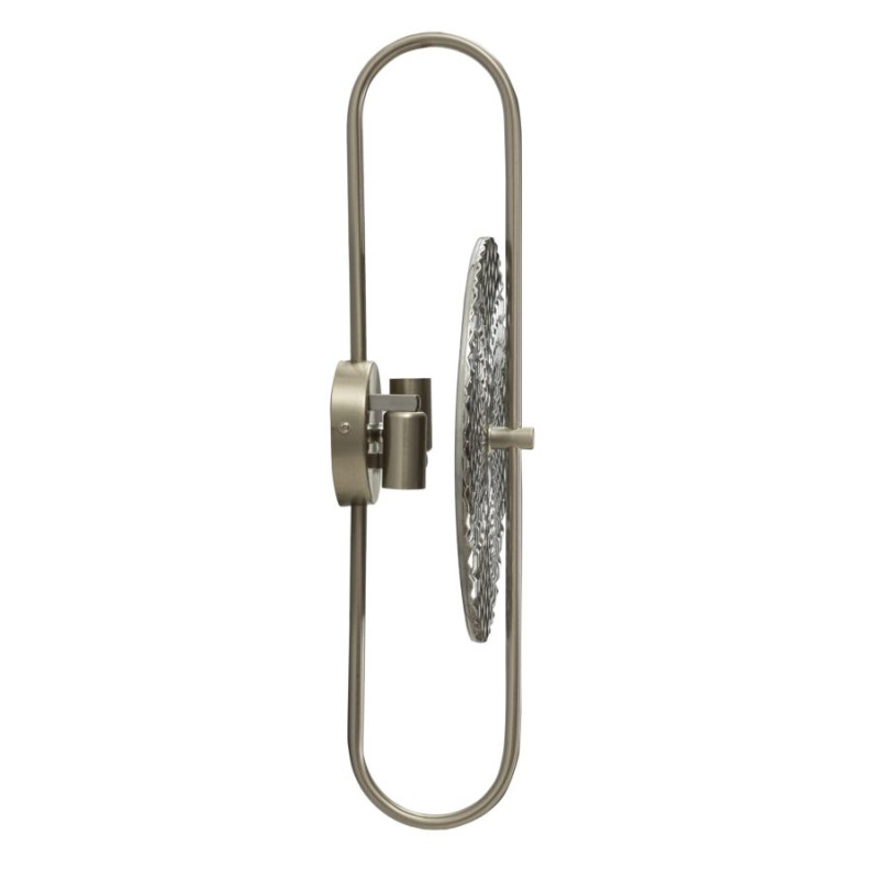 Applique Murale Argenté – Glam Contemporain 28x15x54 cm