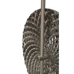 Applique Murale Argenté – Glam Contemporain 28x15x54 cm