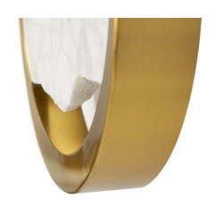 Applique Murale Marbre – Style Minimaliste 24x6x24 cm