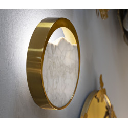 Applique Murale Marbre – Style Minimaliste 24x6x24 cm