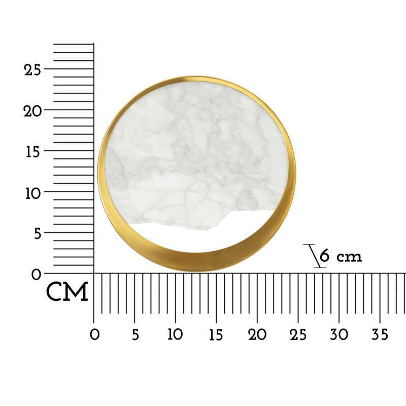 Applique Murale Marbre – Style Minimaliste 24x6x24 cm