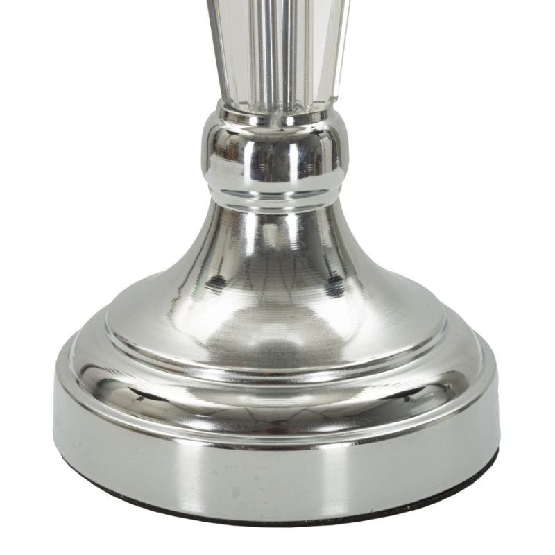 Lampe de Table Argenté – Luxe Contemporain Ø 30x56 cm