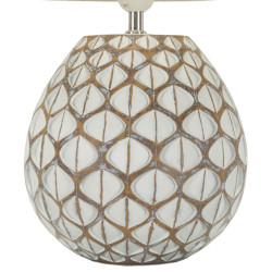 Lampe de Table Tibet Résine – Style Moderne Ø 35x52 cm