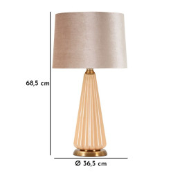 Lampe de Table Perly -H- – Luxe et Contemporain Ø 36,5x68,5 cm
