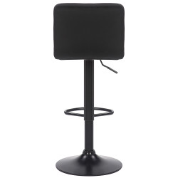 Tabouret de bar en velours Feni noir