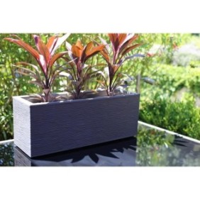 EDA PLASTIQUE Balconniere Graphit Up - 25 L - 59 x 19,5 x 22,8 cm - Gris anthracite