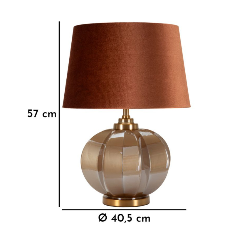 Lampe de Table Prague -H- – Élégance Contemporaine 40,5x57 cm
