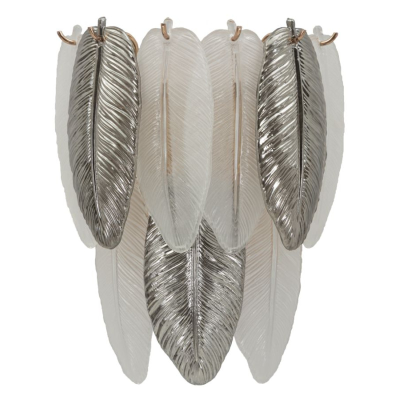 Applique Murale Leafy – Élégance Glam 24x15x29 cm