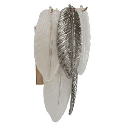 Applique Murale Leafy – Élégance Glam 24x15x29 cm