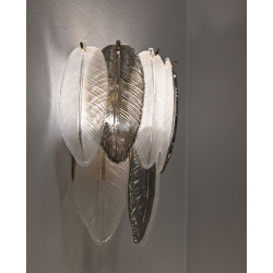 Applique Murale Leafy – Élégance Glam 24x15x29 cm