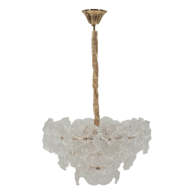 Plafonnier Ibiscus – Élégance Glam Ø 47x30-73 cm