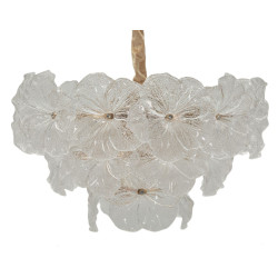 Plafonnier Ibiscus – Élégance Glam Ø 47x30-73 cm