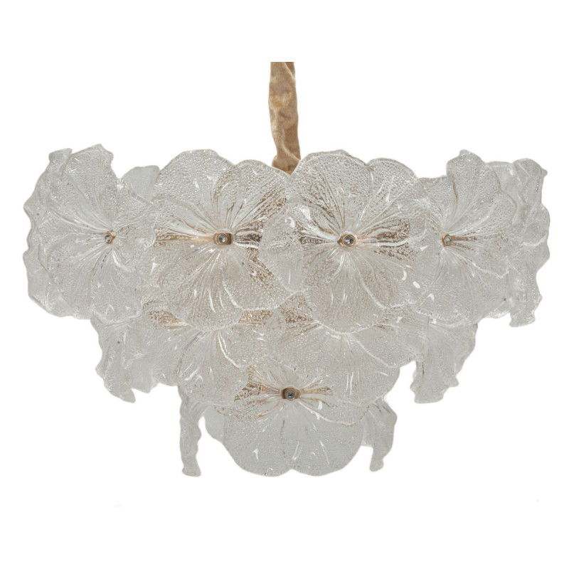 Plafonnier Ibiscus – Élégance Glam Ø 47x30-73 cm