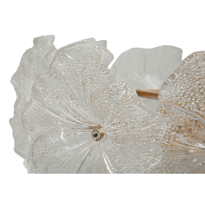 Plafonnier Ibiscus – Élégance Glam Ø 47x30-73 cm