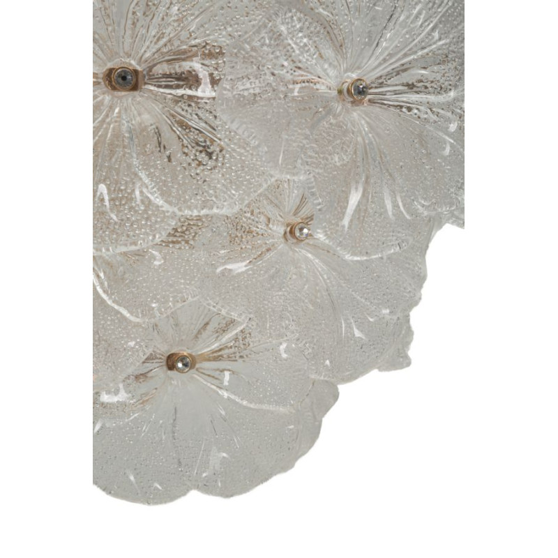 Plafonnier Ibiscus – Élégance Glam Ø 47x30-73 cm