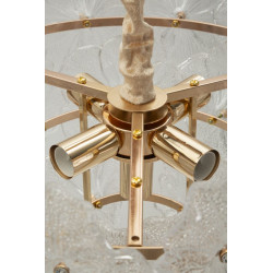 Plafonnier Ibiscus – Élégance Glam Ø 47x30-73 cm