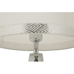 Lampe de Table Tower Argent – Luxe Contemporain 30x54 cm