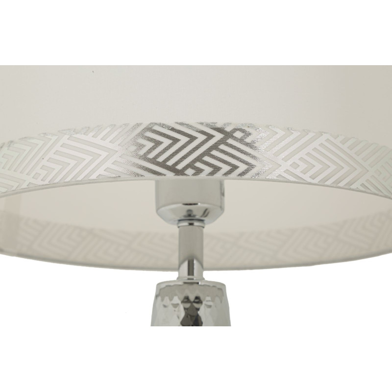 Lampe de Table Tower Argent – Luxe Contemporain 30x54 cm