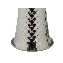 Lampe de Table Tower Argent – Luxe Contemporain 30x54 cm