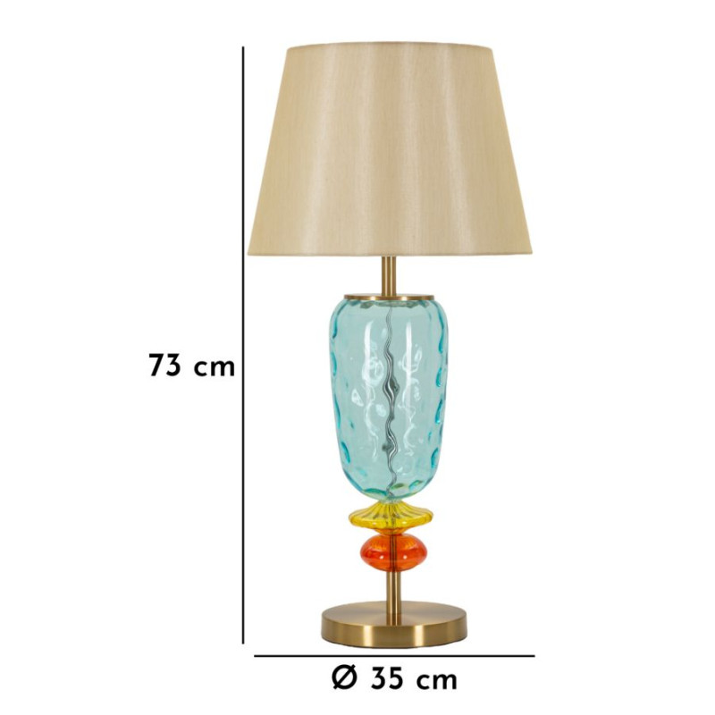 Lampe de Table Colorée – Style Contemporain Ø 35x73 cm