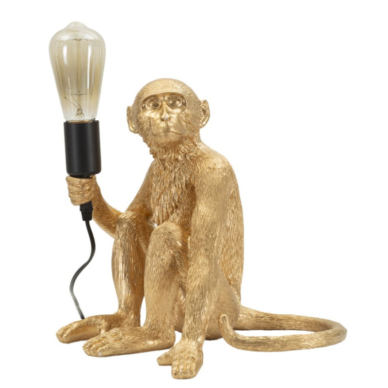 Lampe de table Monkey Sitting Gold – Luxe et Glam 33x33x32 cm