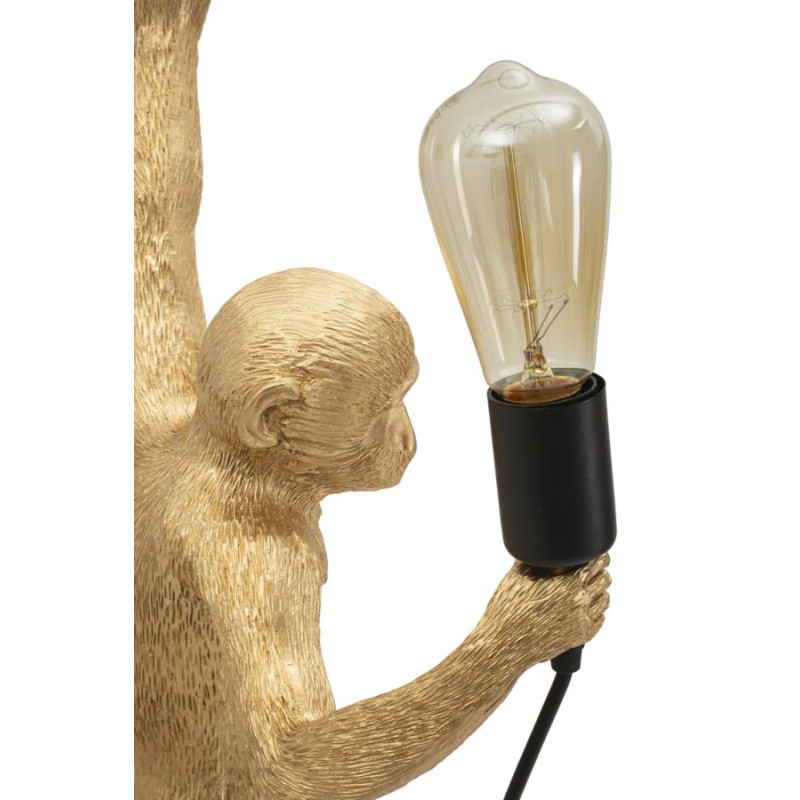 Applique Murale Singe Or – Glam et Élégance 32x32x64 cm