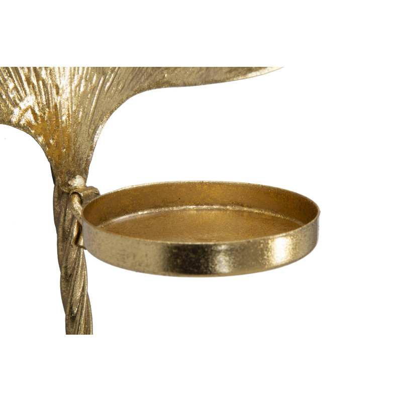 Bougeoir Murale Feuille Glam – Chic Contemporain 41x11,5x40 cm