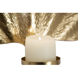 Bougeoir Murale Feuille Glam – Chic Contemporain 41x11,5x40 cm