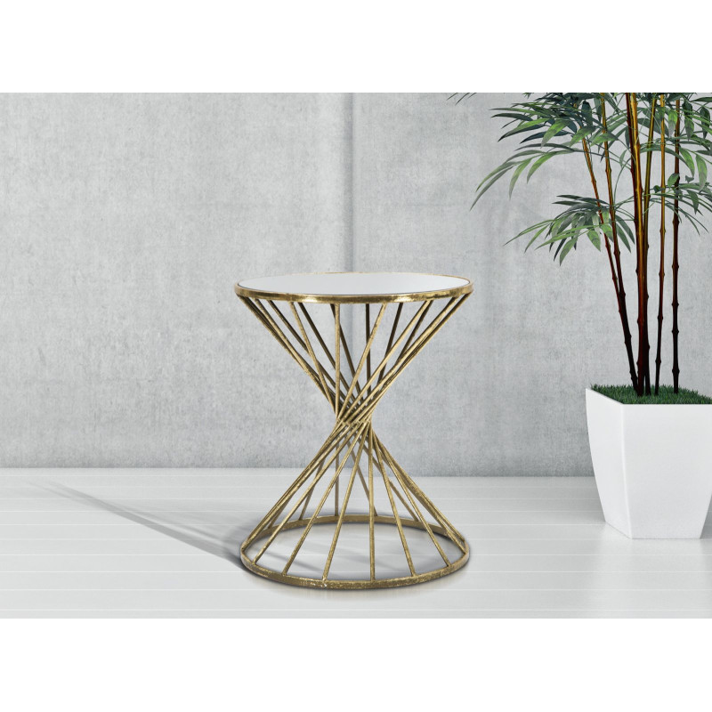 Petite table Hypnos – Design envoûtant Ø42x50 cm