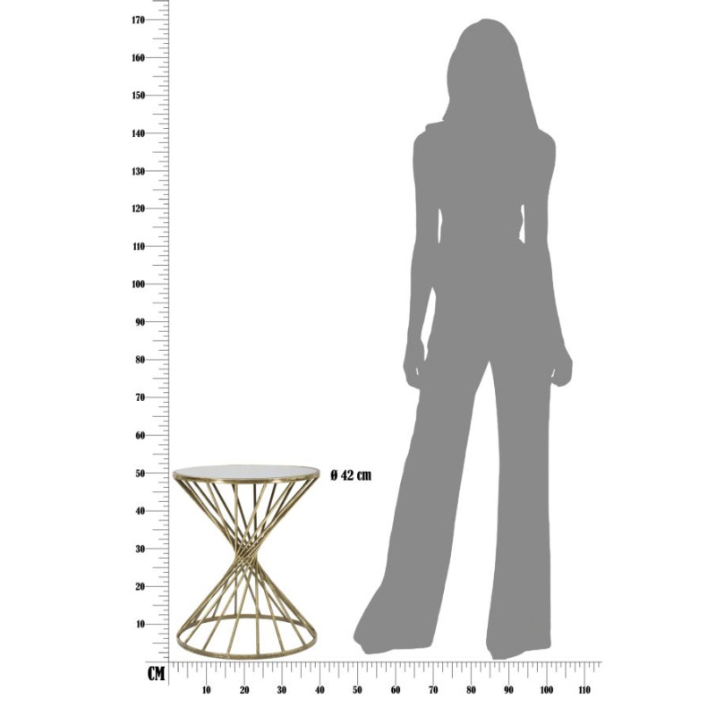 Petite table Hypnos – Design envoûtant Ø42x50 cm