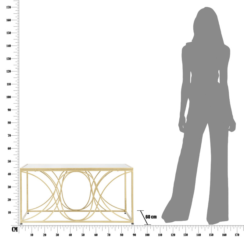 Table basse Exy – Modernité raffinée 90x60x45 cm
