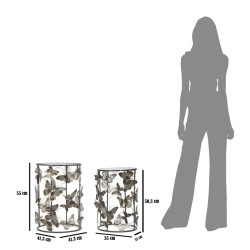 Ensemble de tables Farfalle – Poésie sculptée 41,3x55 - 35x50,3 cm