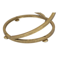 Table d’appoint en marbre à spirale – Courbes luxueuses Ø27,5x47,5 cm