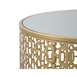 Ensemble de tables Oblin – Duo harmonieux Ø41x50-37,5x47 cm