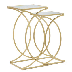 Table d’appoint Simplement – Sobriété raffinée 35x35x70-30x30x60 cm