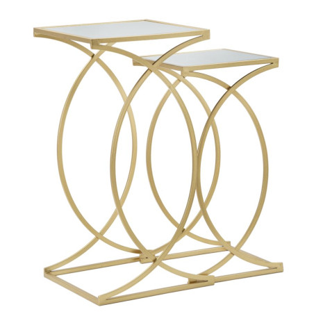 Table d’appoint Simplement – Sobriété raffinée 35x35x70-30x30x60 cm