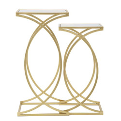 Table d’appoint Simplement – Sobriété raffinée 35x35x70-30x30x60 cm